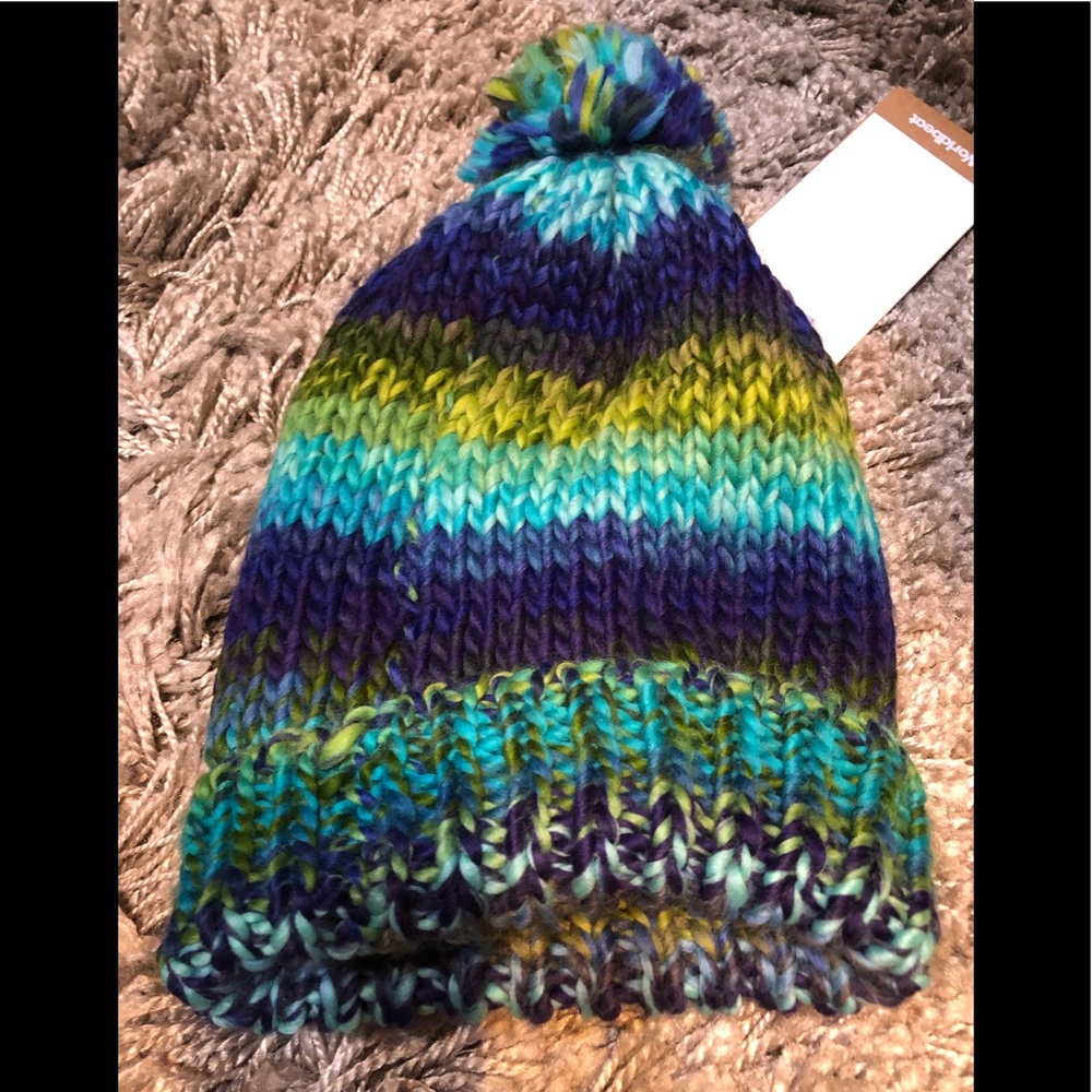 Chaos beanie w/pom topper. NWT. Super soft! - Picture 2 of 3